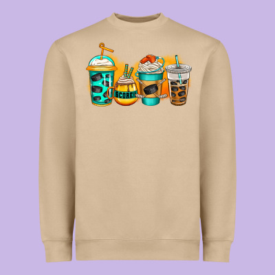 Ice Hockey Coffee Heavyweight Sweatshirt Designed By Jasminsmagicworld