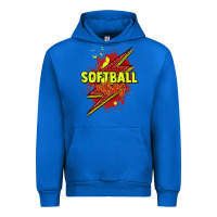 Cobalt Softball vibes lightning bolt Urban Hoodie - HowdyJamesFarm