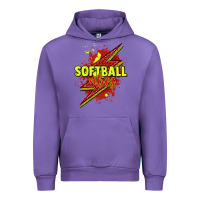 Tulip Softball vibes lightning bolt Urban Hoodie - HowdyJamesFarm