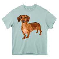 Arona dachshund Heavy Core Tee - RanaPortraitStore
