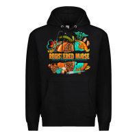 Black registered nurse pumpkin Premium Hoodie - NancyCooperArtShop