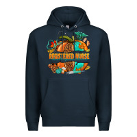 Navy registered nurse pumpkin Premium Hoodie - NancyCooperArtShop