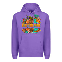 Purple registered nurse pumpkin Premium Hoodie - NancyCooperArtShop