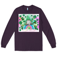 Plum st patrick's gnome Long Sleeve Tee - MaliasSmallBusiness