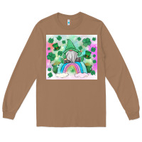Toasted Coconut st patrick's gnome Long Sleeve Tee - MaliasSmallBusiness