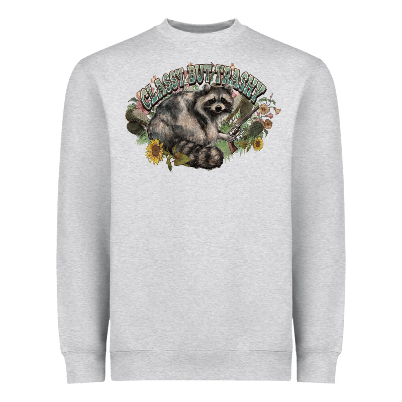 Classy But Trashy Racoon Heavyweight Sweatshirt by NancyCooperArtShop | Teevron