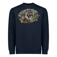 Navy classy but trashy racoon Heavyweight Sweatshirt - NancyCooperArtShop