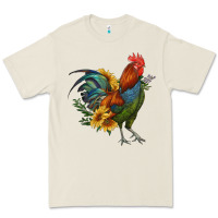 Bone rooster with sunflowers Premium Tee - RanaPortraitStore