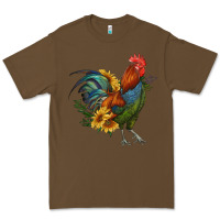 Cacao rooster with sunflowers Premium Tee - RanaPortraitStore