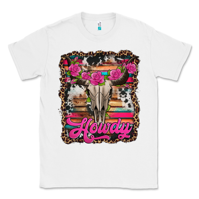 Howdy Valentine's Day Bull Skull Classic Tee by Jasminsmagicworld | Teevron