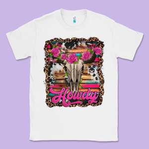 Howdy Valentine's Day Bull Skull Classic Tee Designed By Jasminsmagicworld