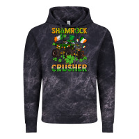 Cloud Black shamrocks crusher monster truck with shamrocks Vintage Hoodie - AdoDesignShop