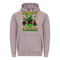 Vintage Zinc shamrocks crusher monster truck with shamrocks Vintage Hoodie - AdoDesignShop