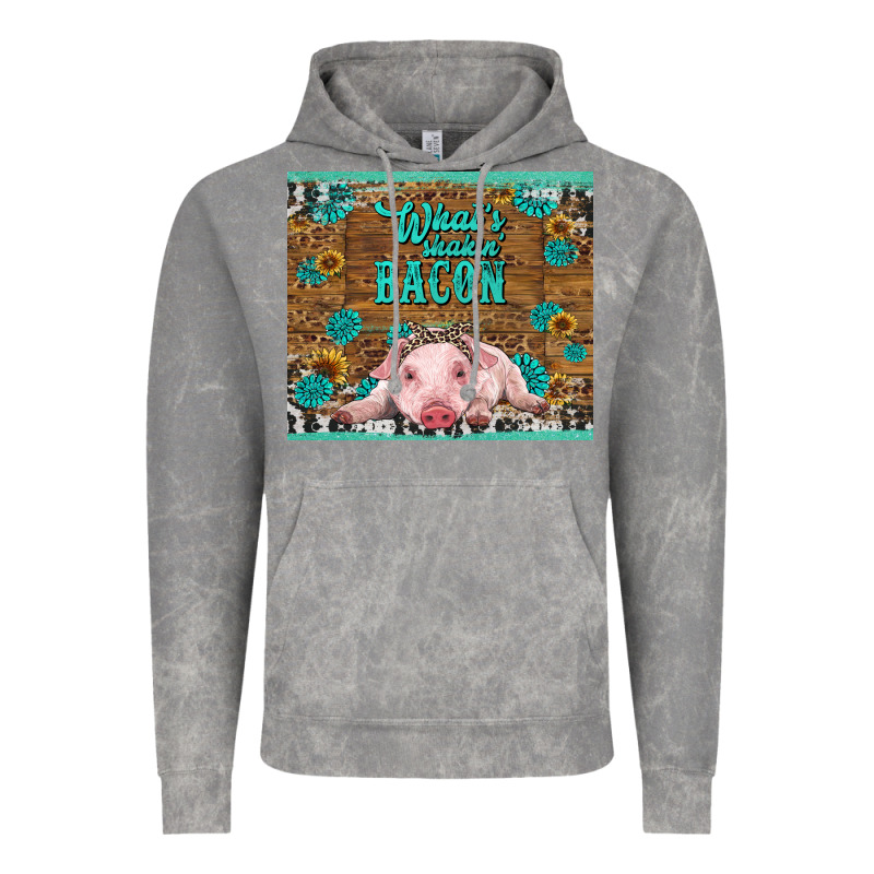 Whats Shakin Bacon Baby Pig Vintage Hoodie by RanaPortraitStore | Teevron
