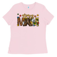 Bubblegum Pink army mom Ladies Tee - texasbilliewilder