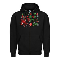 Black its wonderful time of the year Zipper Hoodie - MaliasSmallBusiness
