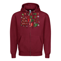 Burgundy its wonderful time of the year Zipper Hoodie - MaliasSmallBusiness