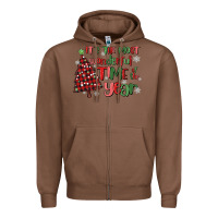 Chestnut its wonderful time of the year Zipper Hoodie - MaliasSmallBusiness