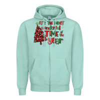 Seafoam its wonderful time of the year Zipper Hoodie - MaliasSmallBusiness