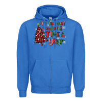 True Royal its wonderful time of the year Zipper Hoodie - MaliasSmallBusiness