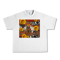 Lunar Rock western horse with sunflowers and aztec leopard cowhide Urban Heavy Tee - Artiststas