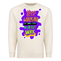 Sandshell Keep walking if you are in the right way Premium Sweatshirt - Bettercallsaul