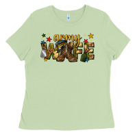 Matcha army wife western Ladies Tee - texasbilliewilder