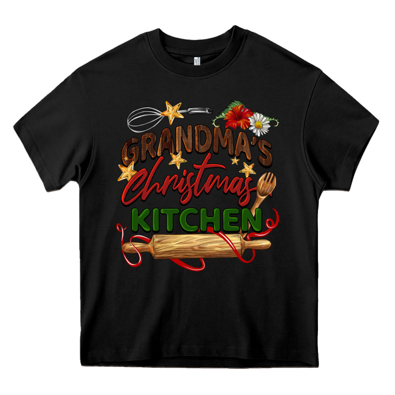 Grandma's Christmas Kitchen Heavy Core Tee by BarkalooDesign | Teevron
