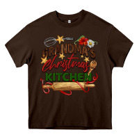 Chocolate Brown grandma's Christmas kitchen Heavy Core Tee - BarkalooDesign