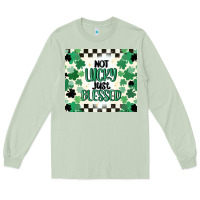 Matcha not lucky just blessed Long Sleeve Tee - MaliasSmallBusiness