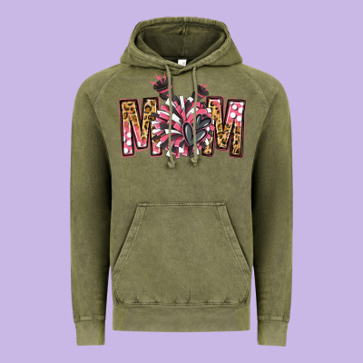 Cheer Mom Vintage Hoodie Designed By Jasminsmagicworld