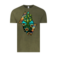 Vintage Olive cactus1 Vintage Tee - JahusDesignShop