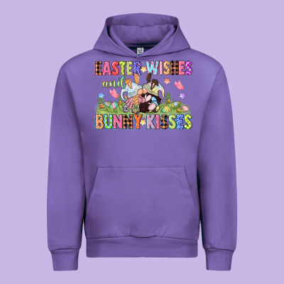 Easter Wishes And Bunny Kisses Easter Gnomies  Eas Urban Hoodie Designed By Cowgirlartshop