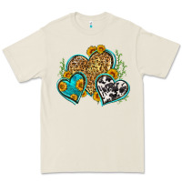 Bone leopard cowhide hearts Premium Tee - Zillion Design Studio
