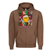 Chestnut santas favorite girl Zipper Hoodie - MaliasSmallBusiness
