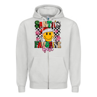 Dove Grey santas favorite girl Zipper Hoodie - MaliasSmallBusiness