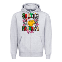 Heather Grey santas favorite girl Zipper Hoodie - MaliasSmallBusiness