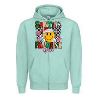 Seafoam santas favorite girl Zipper Hoodie - MaliasSmallBusiness