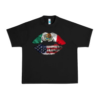Black mexico usa lips Urban Heavy Tee - AdoDesignShop