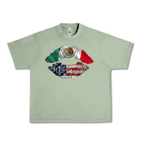 Oil Green mexico usa lips Urban Heavy Tee - AdoDesignShop