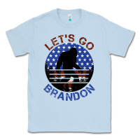 Dusty Blue let's go brandon bigfoot Classic Tee - Jasminsmagicworld