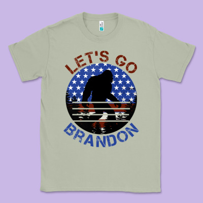 Let's Go Brandon Bigfoot Classic Tee Designed By Jasminsmagicworld