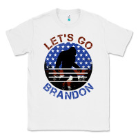 White let's go brandon bigfoot Classic Tee - Jasminsmagicworld