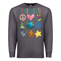 Charcoal Heather PEACE ON EARTH Premium Sweatshirt - Bettercallsaul