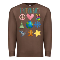 Chestnut PEACE ON EARTH Premium Sweatshirt - Bettercallsaul