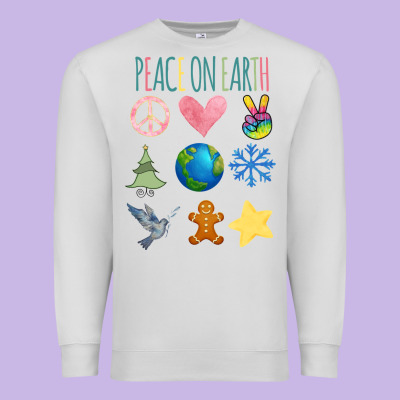 Peace On Earth Premium Sweatshirt Designed By Bettercallsaul