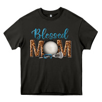 Asphalt western blessed mom with lacrosse Heavy Core Tee - texasbilliewilder