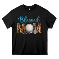 Black western blessed mom with lacrosse Heavy Core Tee - texasbilliewilder