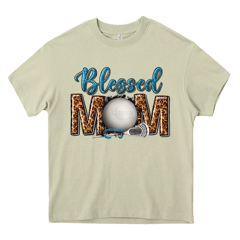 Western Blessed Mom With Lacrosse Heavy Core Tee by texasbilliewilder | Teevron