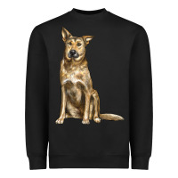 Black chinook dog Heavyweight Sweatshirt - LillyAllenDesigns